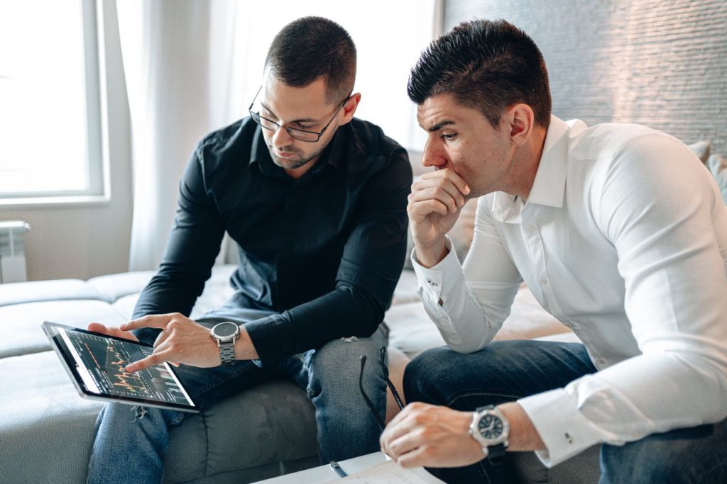 South African brokers working together in an office